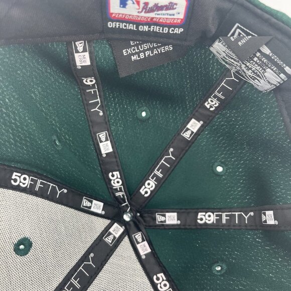 Oakland Athletics A's Elephant MLB Official On-Field Cap Size 7 = Medium NWT - Picture 9 of 12